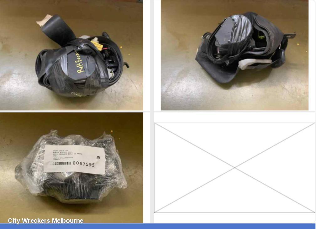 HONDA ACCORD SEATBELT/STALK, RH FRONT, SEAT BELT ONLY, TAN, 7TH GEN, CL/EURO (VIN JHMCL), 06/2003 - 03/2008