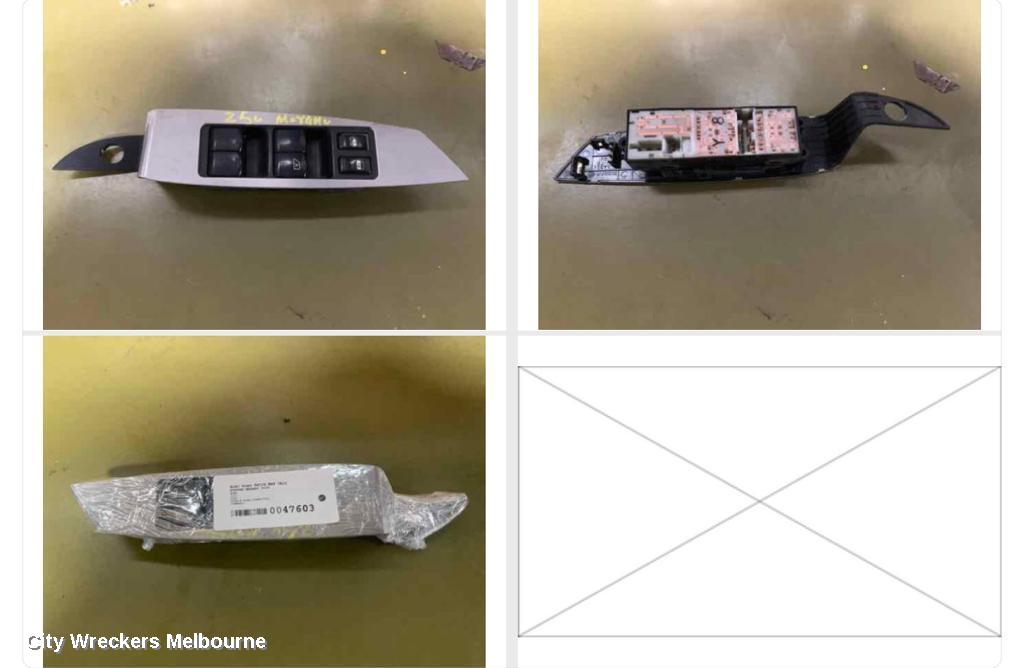 NISSAN MURANO PWR DR WIND SWITCH, RH FRONT (MASTER SWITCH), Z50, 05/2002 - 12/2008