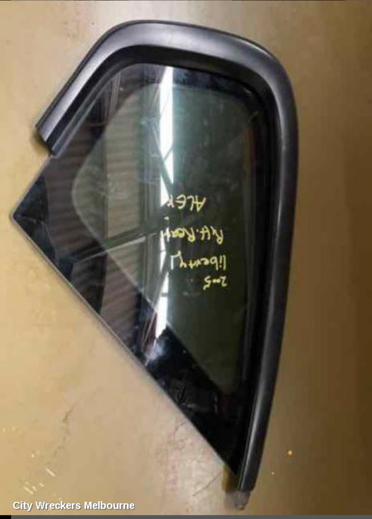 SUBARU LIBERTY RIGHT REAR SIDE GLASS, 4TH GEN, SEDAN, 09/2003 - 08/2009