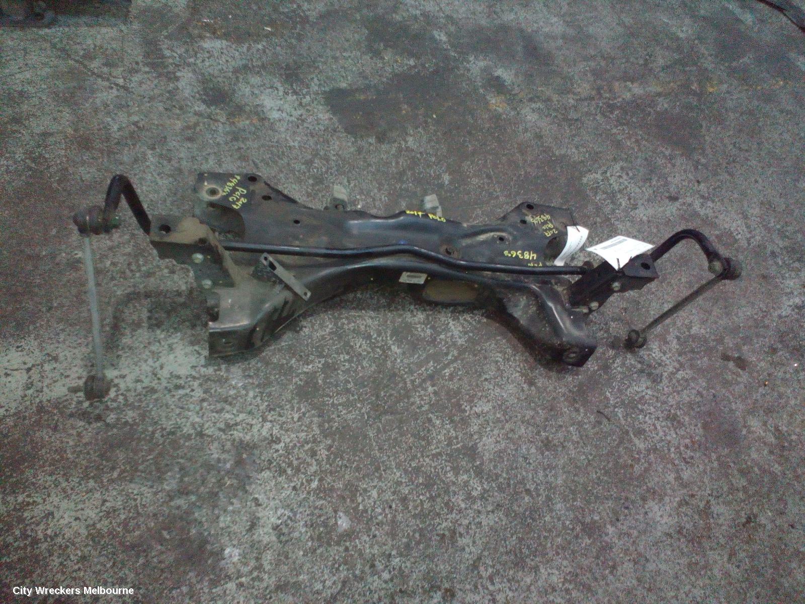 VOLKSWAGEN POLO FRT XMEMBER/CRADLE, 6R, 05/2014 - 09/2017
