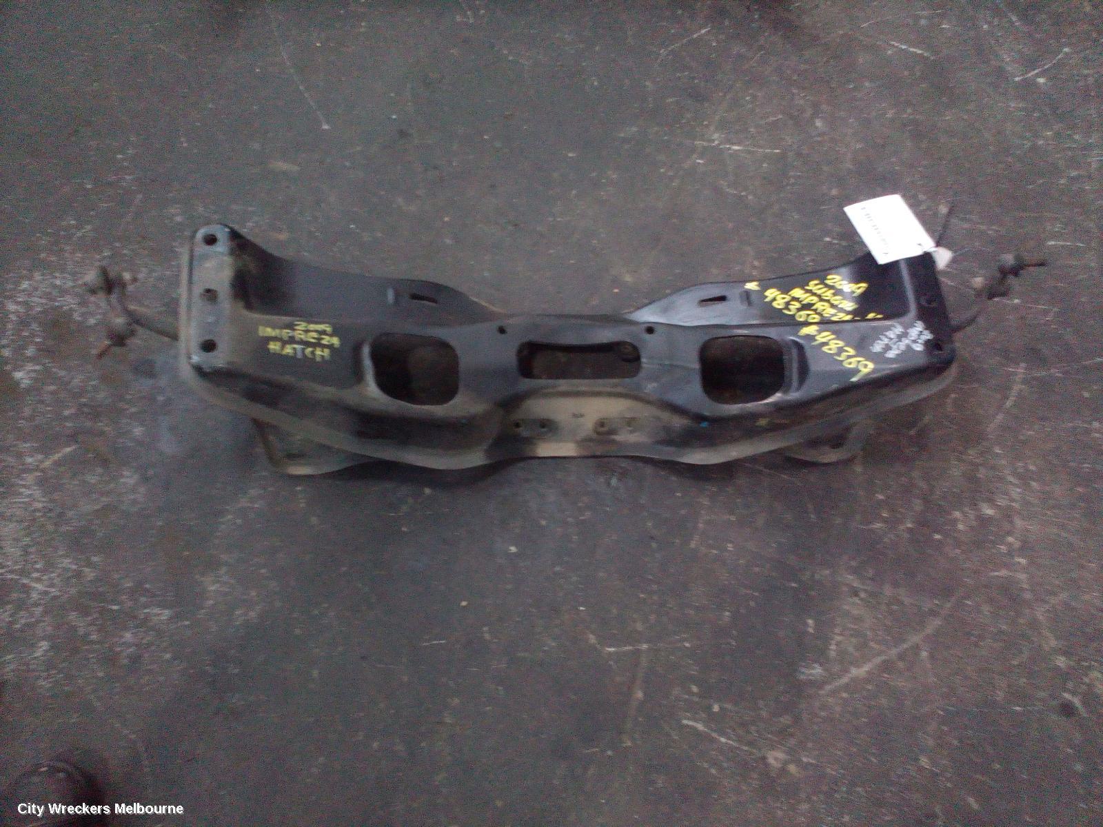 SUBARU IMPREZA FRT XMEMBER/CRADLE, G3, ENGINE CROSSMEMBER, NON TURBO, 04/2007 - 11/2011