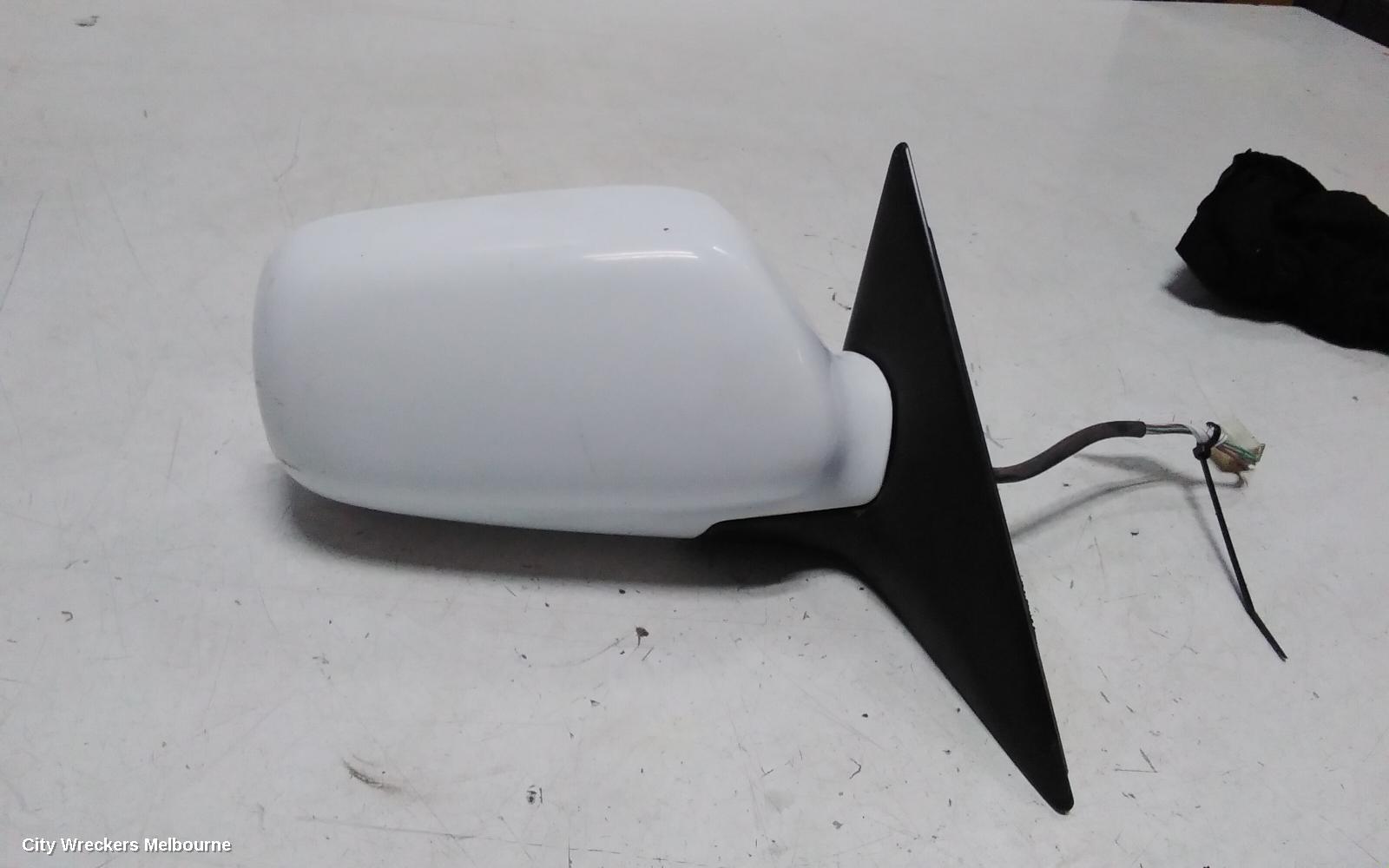 SUBARU LIBERTY RIGHT DOOR MIRROR, 3RD GEN, COLOUR CODED (OEW 5092), 10/1998 - 06/2002