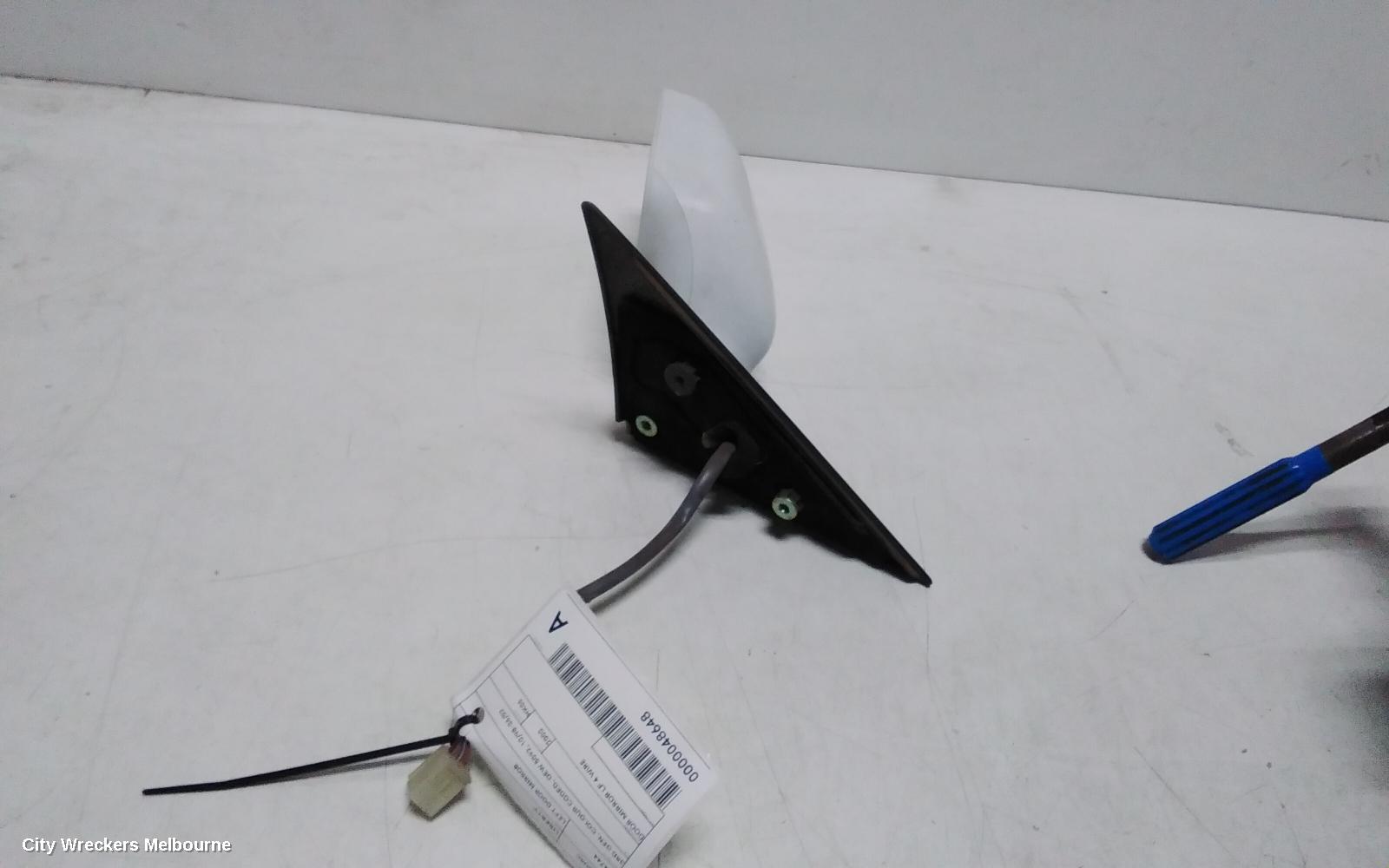 SUBARU LIBERTY LEFT DOOR MIRROR, 3RD GEN, COLOUR CODED, OEW 5092, 10/1998 - 06/2002