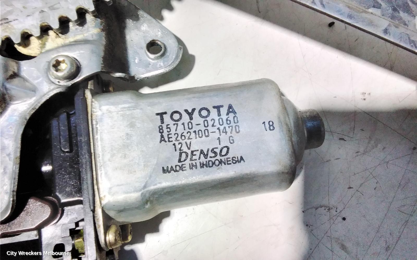 TOYOTA CAMRY LEFT REAR WND REG/MOTOR, SK36, POWER, 08/2002 - 05/2006