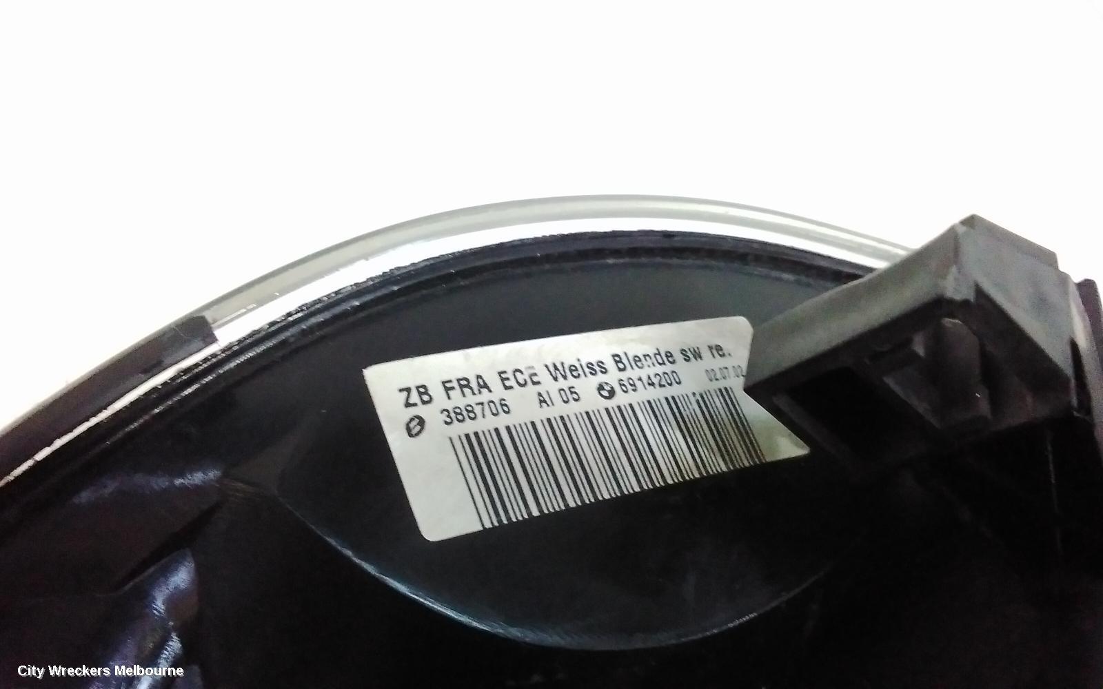 BMW 3 SERIES RIGHT HEADLAMP, E46, SEDAN, STANDARD, 10/2001 - 07/2006
