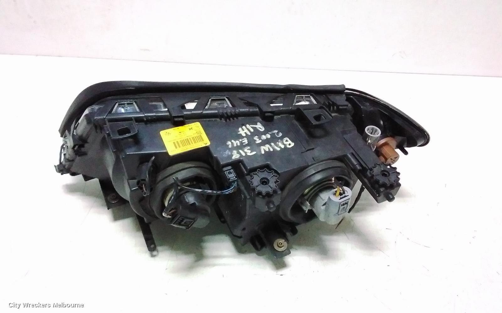 BMW 3 SERIES RIGHT HEADLAMP, E46, SEDAN, STANDARD, 10/2001 - 07/2006