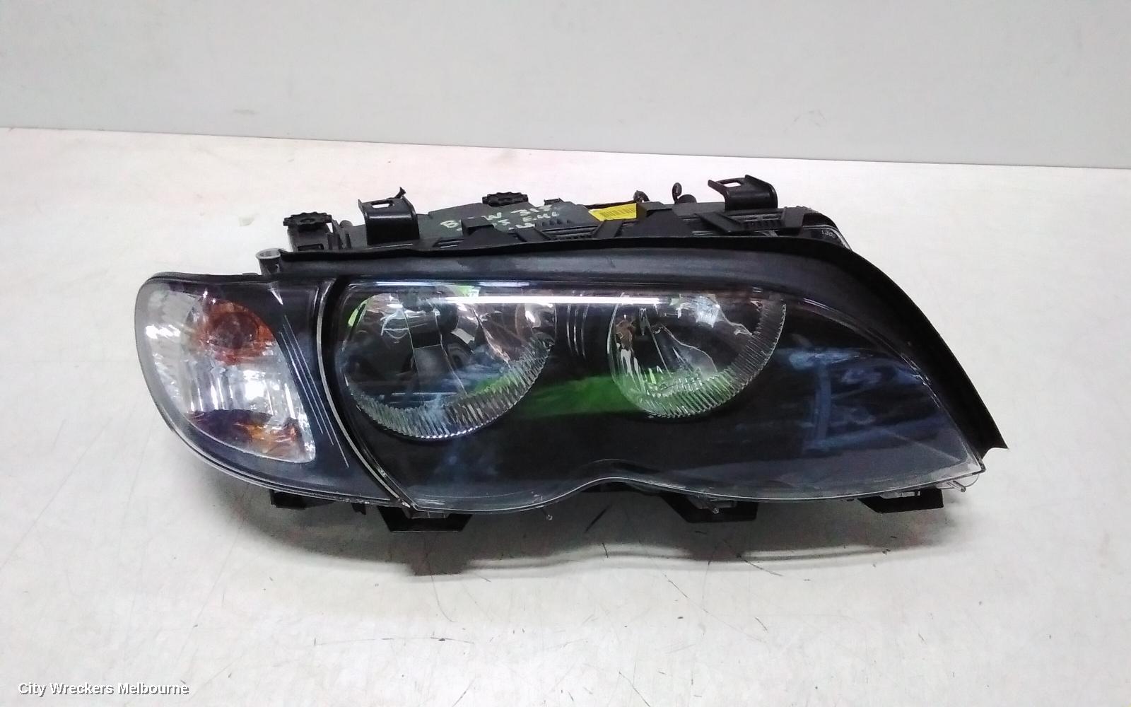 BMW 3 SERIES RIGHT HEADLAMP, E46, SEDAN, STANDARD, 10/2001 - 07/2006