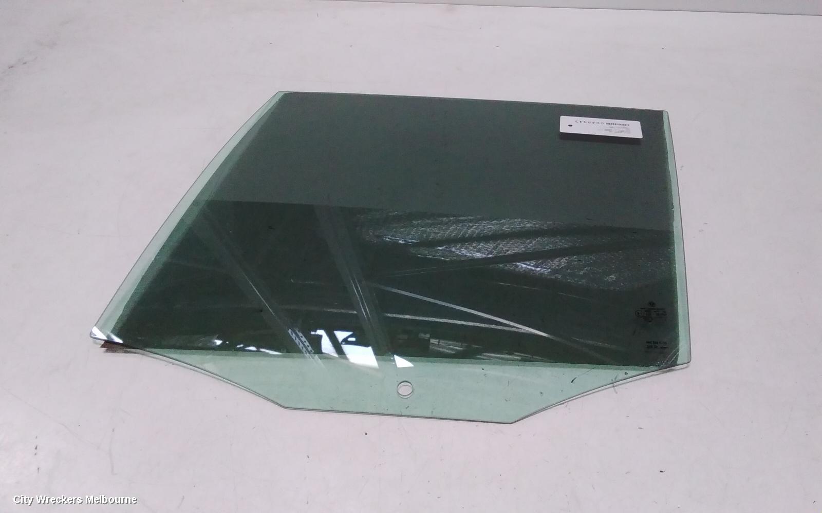 VOLKSWAGEN TIGUAN LEFT REAR DOOR WINDOW, 5N, 05/2008 - 08/2016
