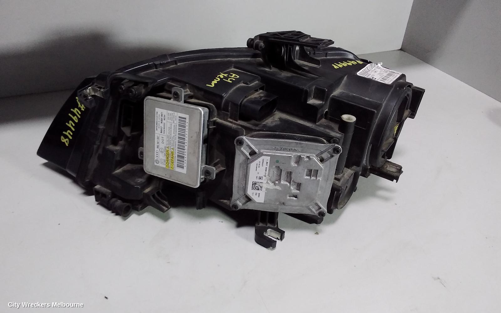 AUDI A4 RIGHT HEADLAMP, B8 8K, XENON-ADAPTIVE TYPE, 02/2008 - 06/2012