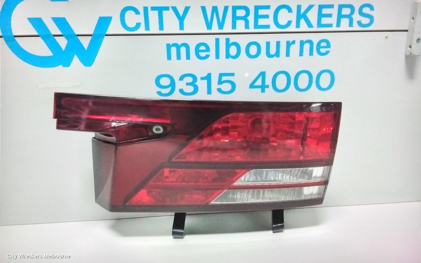 TOYOTA ESTIMA REAR GARNISH, TAILGATE LAMP (RH SIDE), LENS# 28-143, XR30/XR40, DARK RED TYPE, 00-03 (IMPORT)