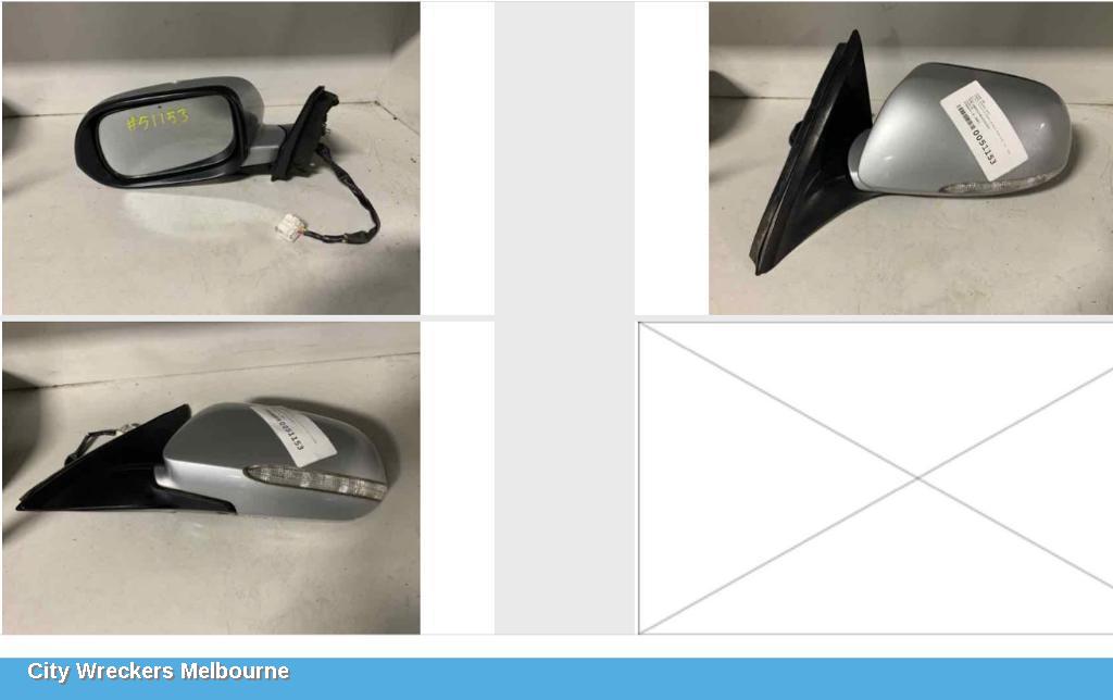 HONDA ACCORD LEFT FRONT DOOR, 7TH GEN, CL/EURO (VIN JHMCL), 06/2003 - 03/2008