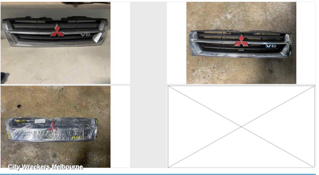 MITSUBISHI PAJERO GRILLE, NM, CHROME, EXCEED, 05/2000 - 10/2002