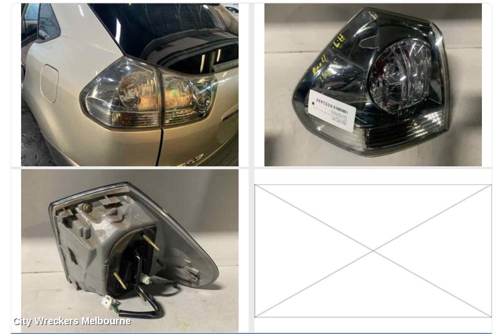 LEXUS RX330 LEFT TAILLIGHT, IN BODY, 04/2003 - 11/2005