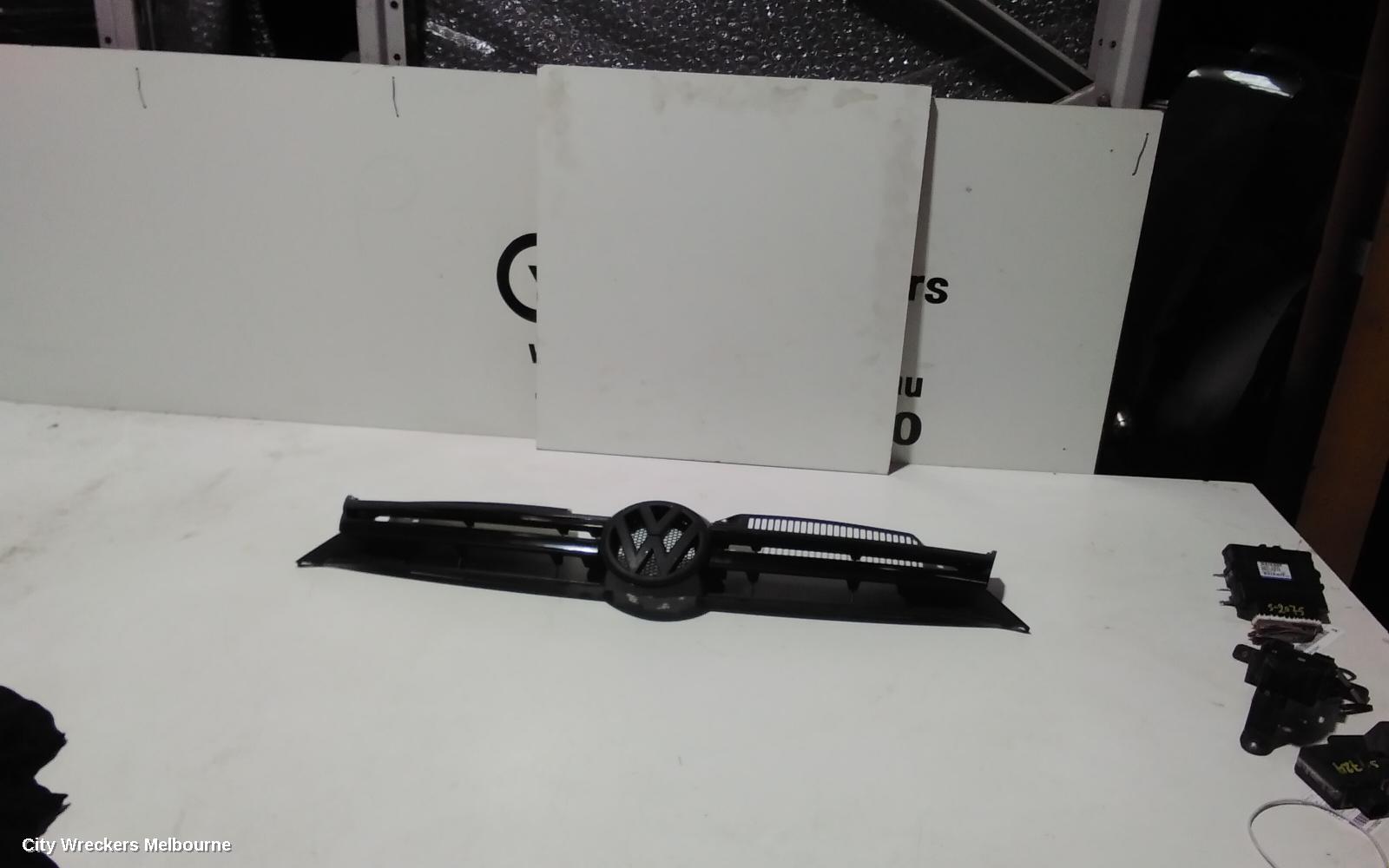 VOLKSWAGEN GOLF GRILLE, RADIATOR GRILLE, GEN 6, 5DR HATCH, BLACK/BLACK, 10/2008 - 03/2013