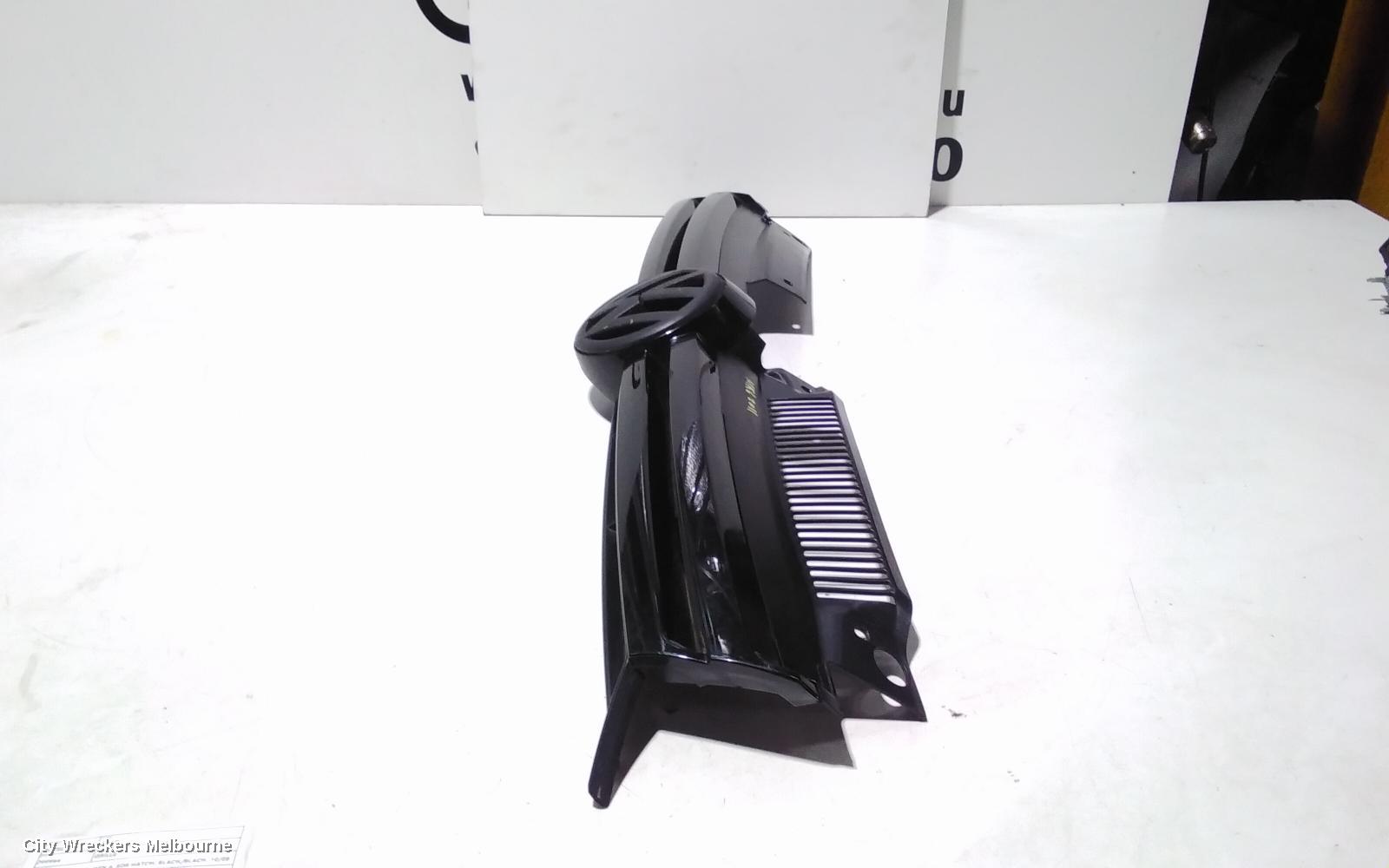 VOLKSWAGEN GOLF GRILLE, RADIATOR GRILLE, GEN 6, 5DR HATCH, BLACK/BLACK, 10/2008 - 03/2013