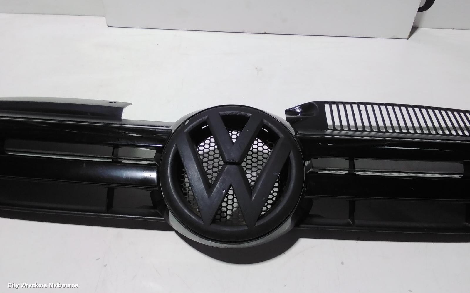 VOLKSWAGEN GOLF GRILLE, RADIATOR GRILLE, GEN 6, 5DR HATCH, BLACK/BLACK, 10/2008 - 03/2013