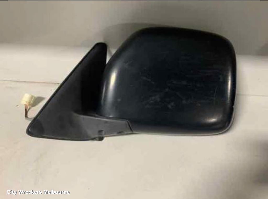TOYOTA PRADO LEFT DOOR MIRROR, 95 SERIES, POWER, BLACK, RV/GX/GXL, 07/1996 - 01/2003