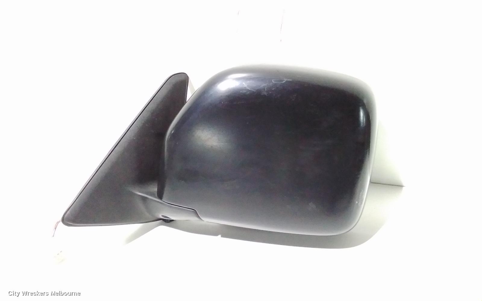 TOYOTA PRADO LEFT DOOR MIRROR, 95 SERIES, POWER, BLACK, RV/GX/GXL, 07/1996 - 01/2003