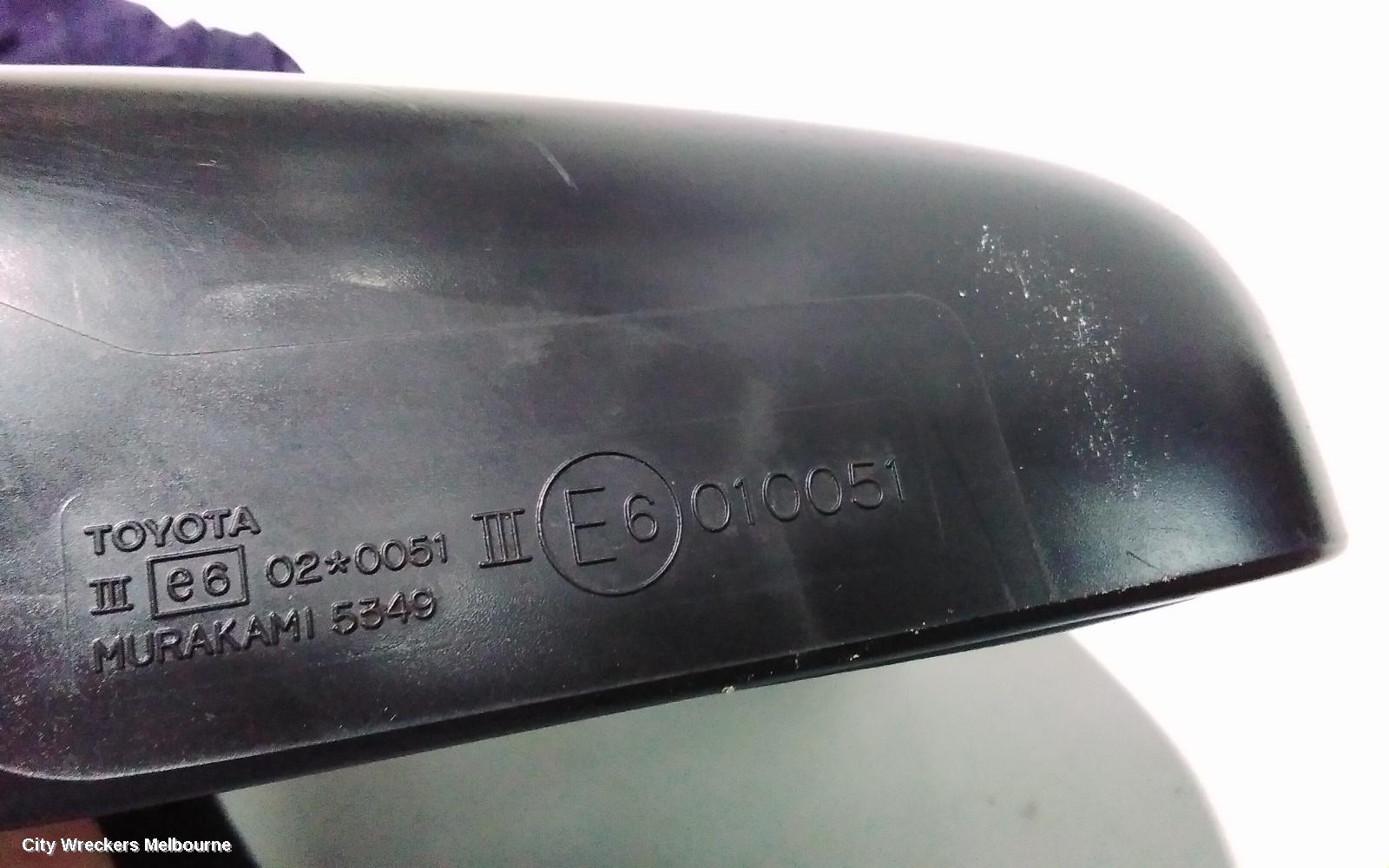 TOYOTA PRADO LEFT DOOR MIRROR, 95 SERIES, POWER, BLACK, RV/GX/GXL, 07/1996 - 01/2003