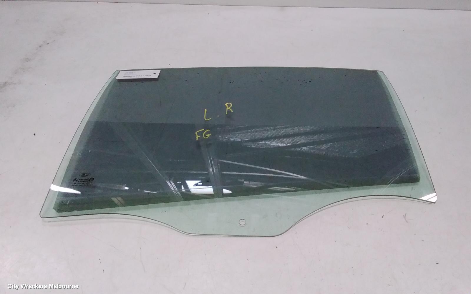 FORD FALCON LEFT REAR DOOR WINDOW, FG MKI-MKII, 05/2008 - 09/2014