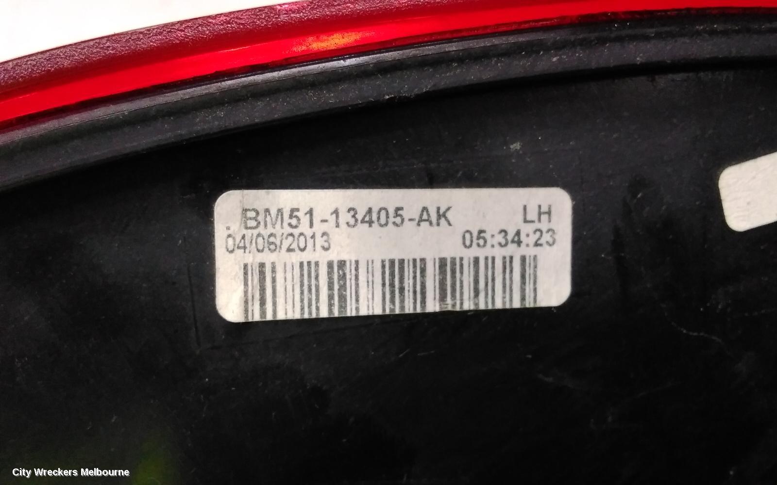 FORD FOCUS LEFT TAILLIGHT, LW, HATCH, STANDARD TYPE, 05/2011 - 08/2015