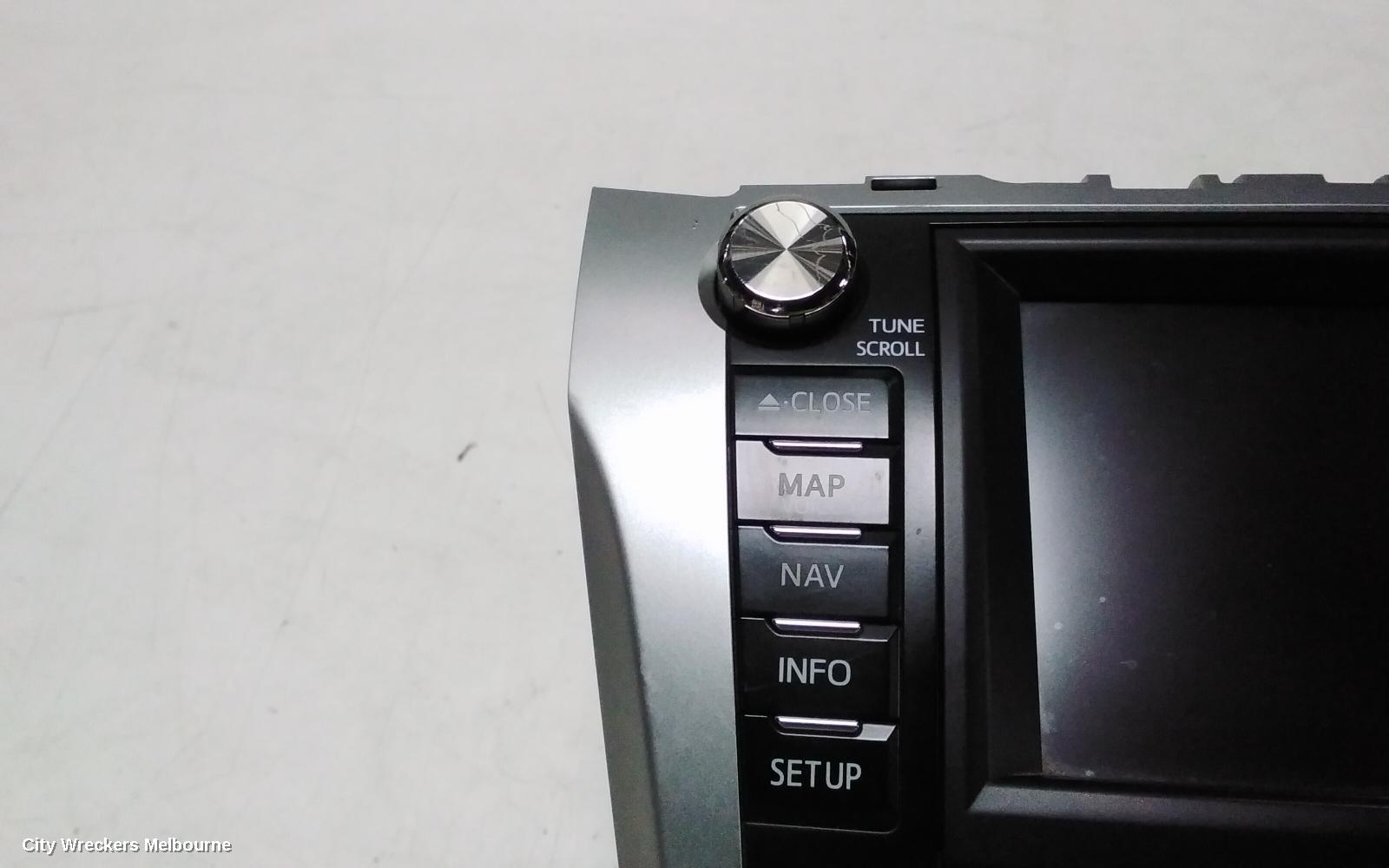TOYOTA CAMRY RADIO/CD/DVD/SAT/TV, 6.1IN TOUCHSCREEN (P/N ON FACE 100035), ASV50/AVV50, 12/2011 - 05/2015