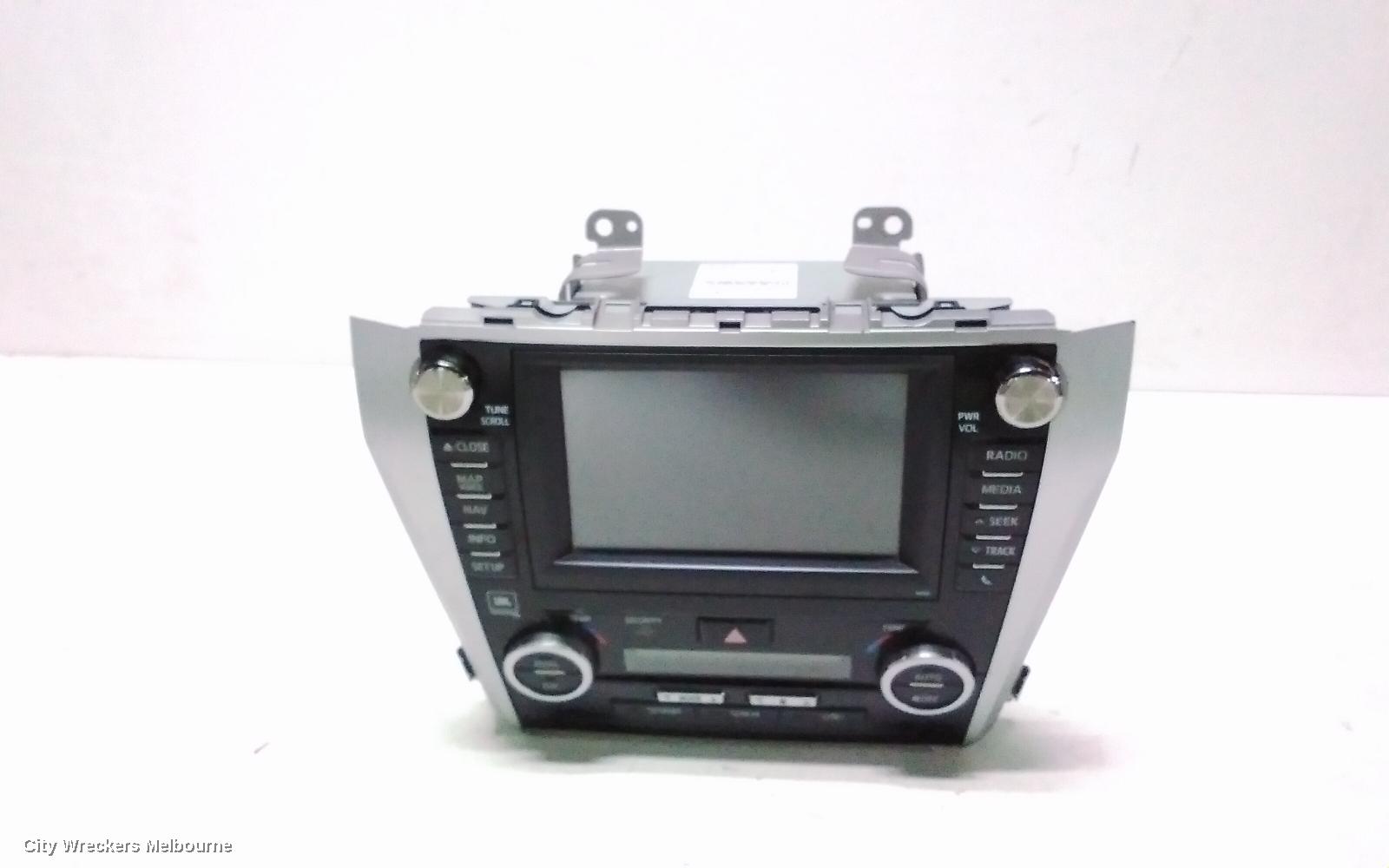 TOYOTA CAMRY RADIO/CD/DVD/SAT/TV, 6.1IN TOUCHSCREEN (P/N ON FACE 100035), ASV50/AVV50, 12/2011 - 05/2015
