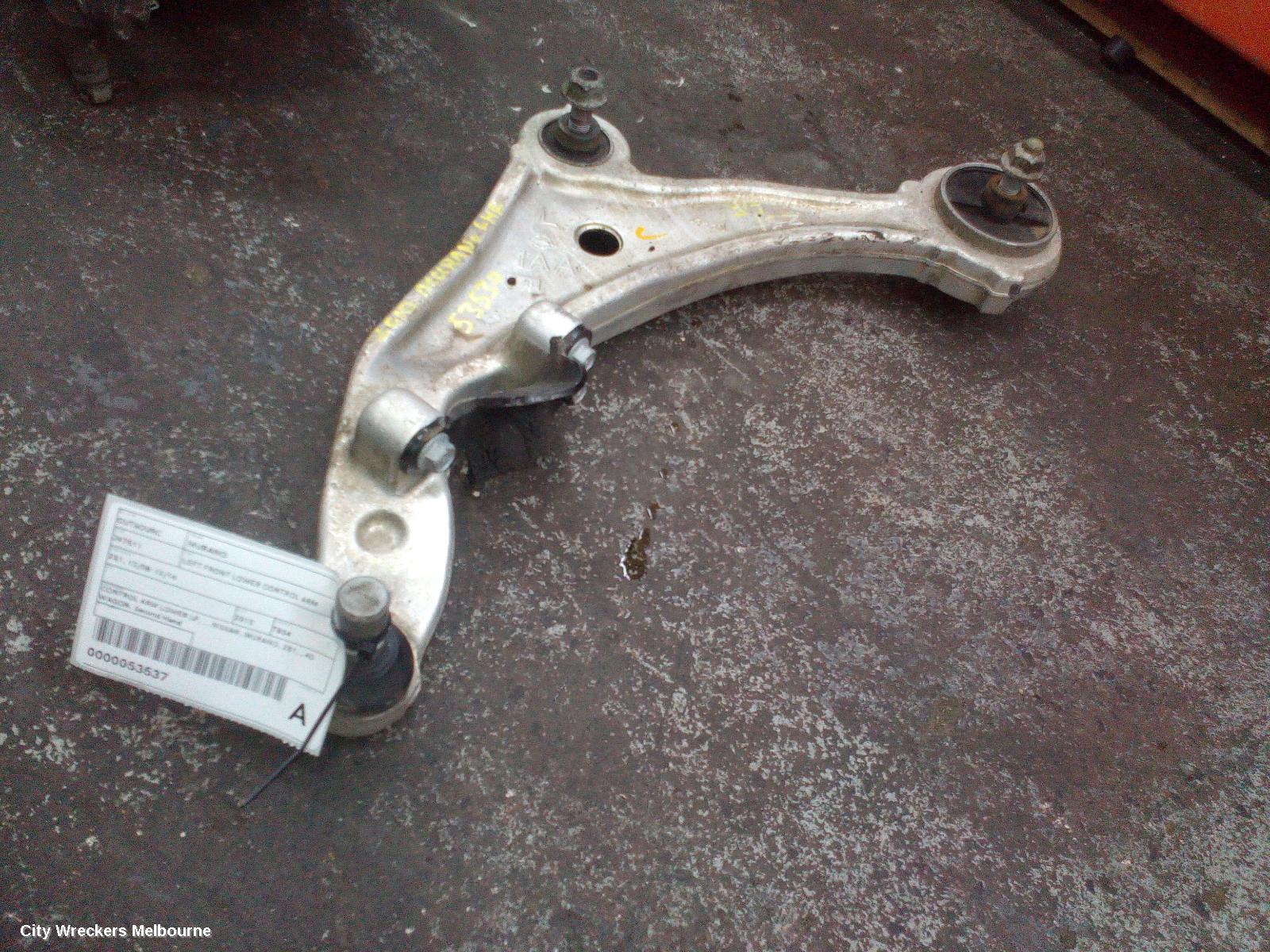 NISSAN MURANO LEFT FRONT LOWER CONTROL ARM, Z51, 12/2008 - 12/2014