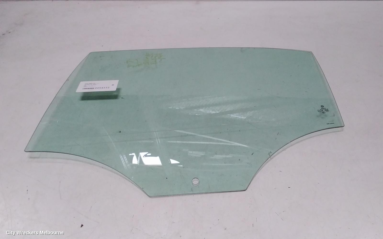 VOLKSWAGEN JETTA LEFT REAR DOOR WINDOW, 1B, 02/2011 - 12/2017