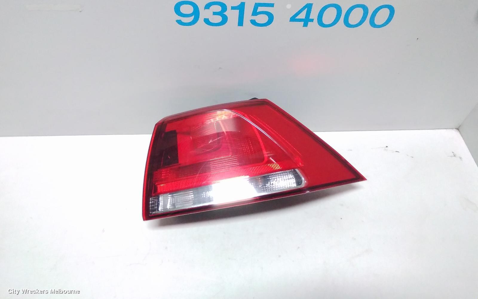VOLKSWAGEN GOLF RIGHT TAILLIGHT, GEN 7, HATCH, STANDARD, NON LED TYPE, 03/2013 - 03/2017