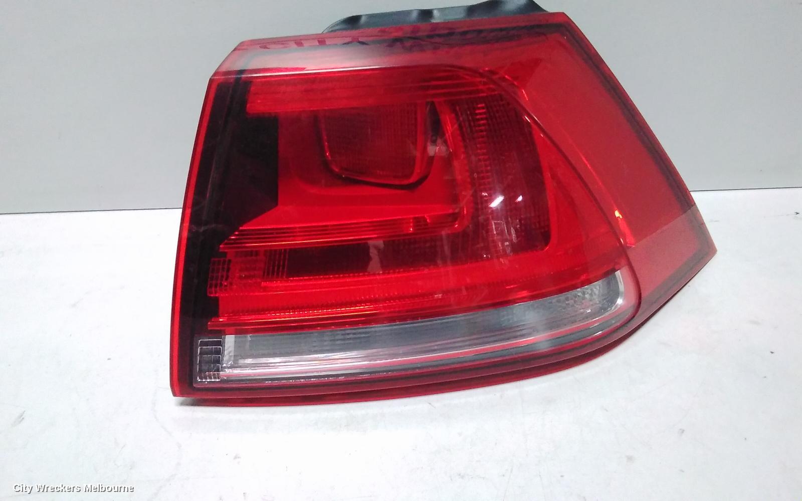 VOLKSWAGEN GOLF RIGHT TAILLIGHT, GEN 7, HATCH, STANDARD, NON LED TYPE, 03/2013 - 03/2017