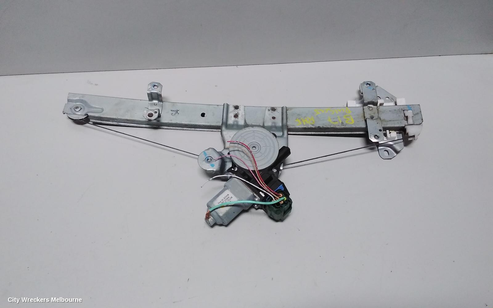 NISSAN PULSAR RIGHT FRONT WINDOW REG/MOTOR, B17, SEDAN, 12/2012 - 12/2017