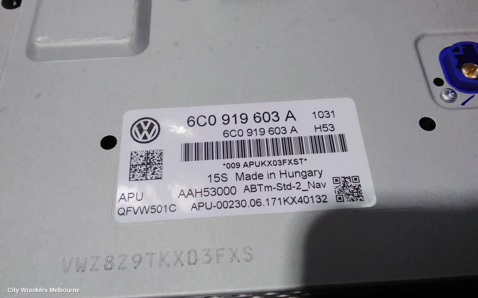VOLKSWAGEN POLO RADIO/CD/DVD/SAT/TV, DISPLAY UNIT, 6.5IN DISCOVER MEDIA, SAT NAV TYPE, 6R, 05/2010 - 09/2017