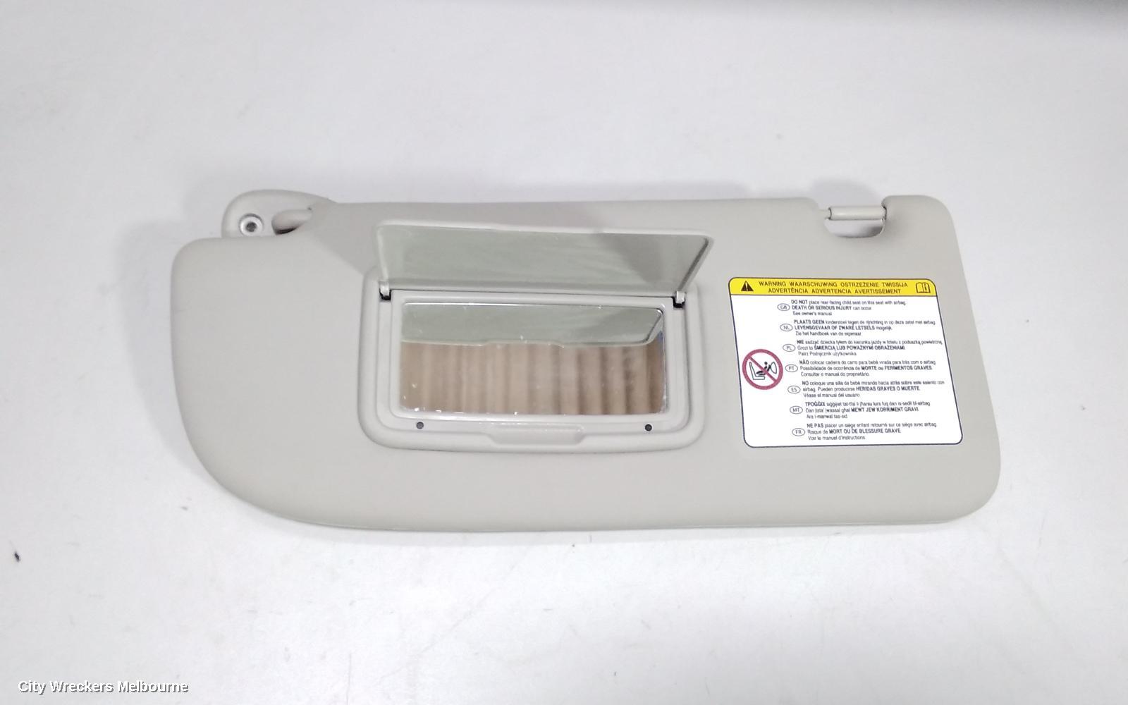 HOLDEN COLORADO SUNVISOR, RG 7, LH SIDE, 12/2012 - 06/2016