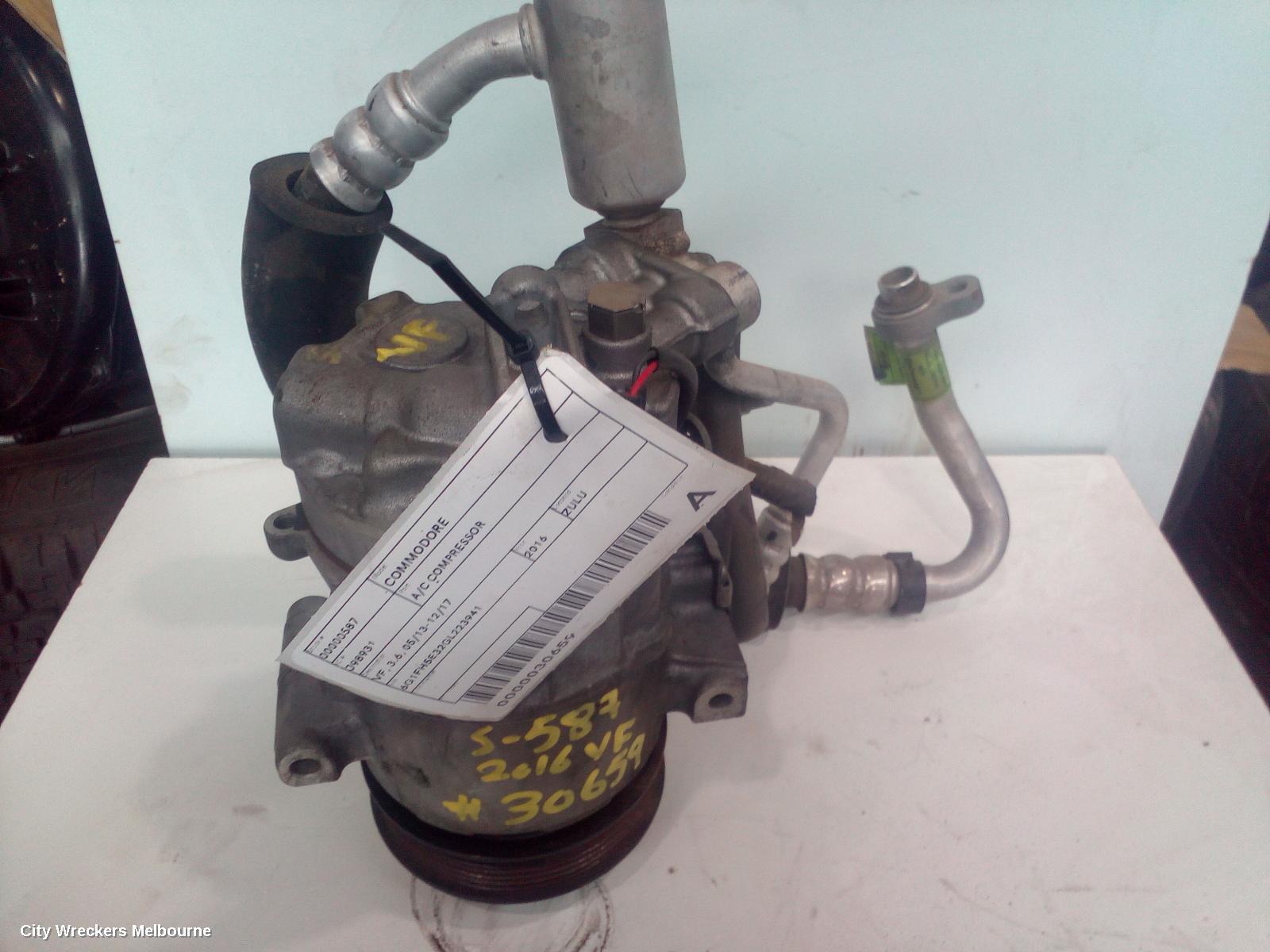 HOLDEN COMMODORE A/C COMPRESSOR, VF, 3.6, 05/2013 - 12/2017