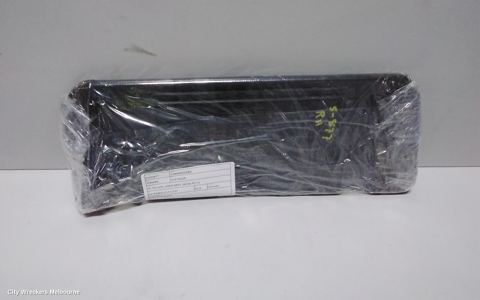 HOLDEN COMMODORE SUNVISOR, VE, RH SIDE, DARK GREY, 08/2006 - 04/2013