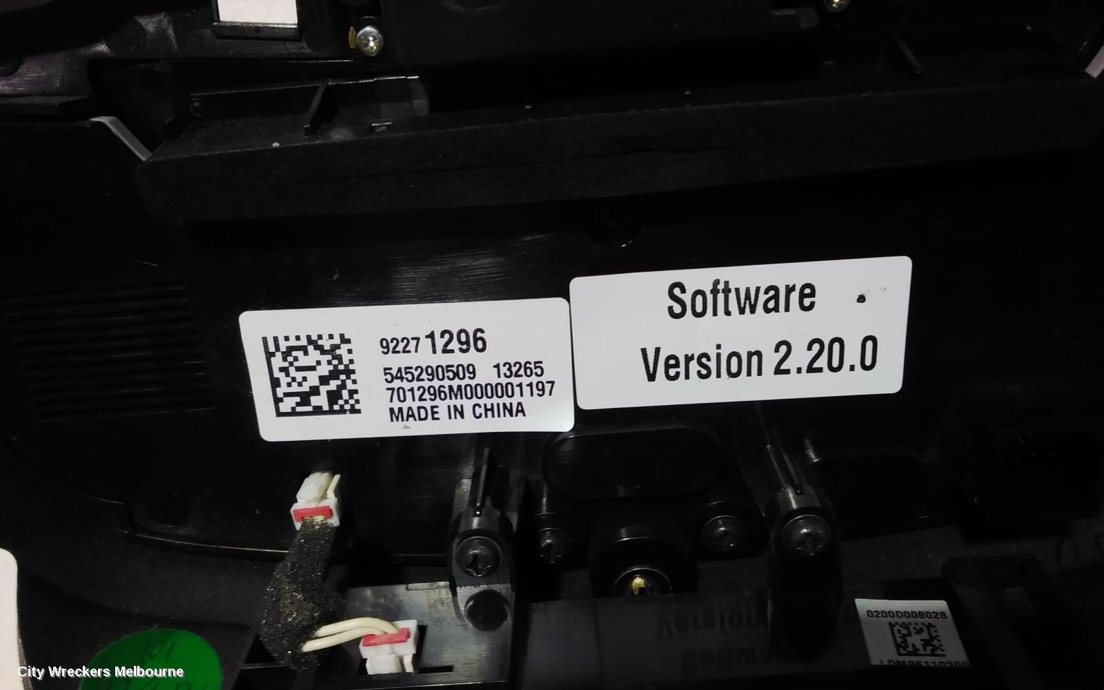 HOLDEN COMMODORE HEATER/AC CONTROLS, VF, 05/2013 - 12/2017