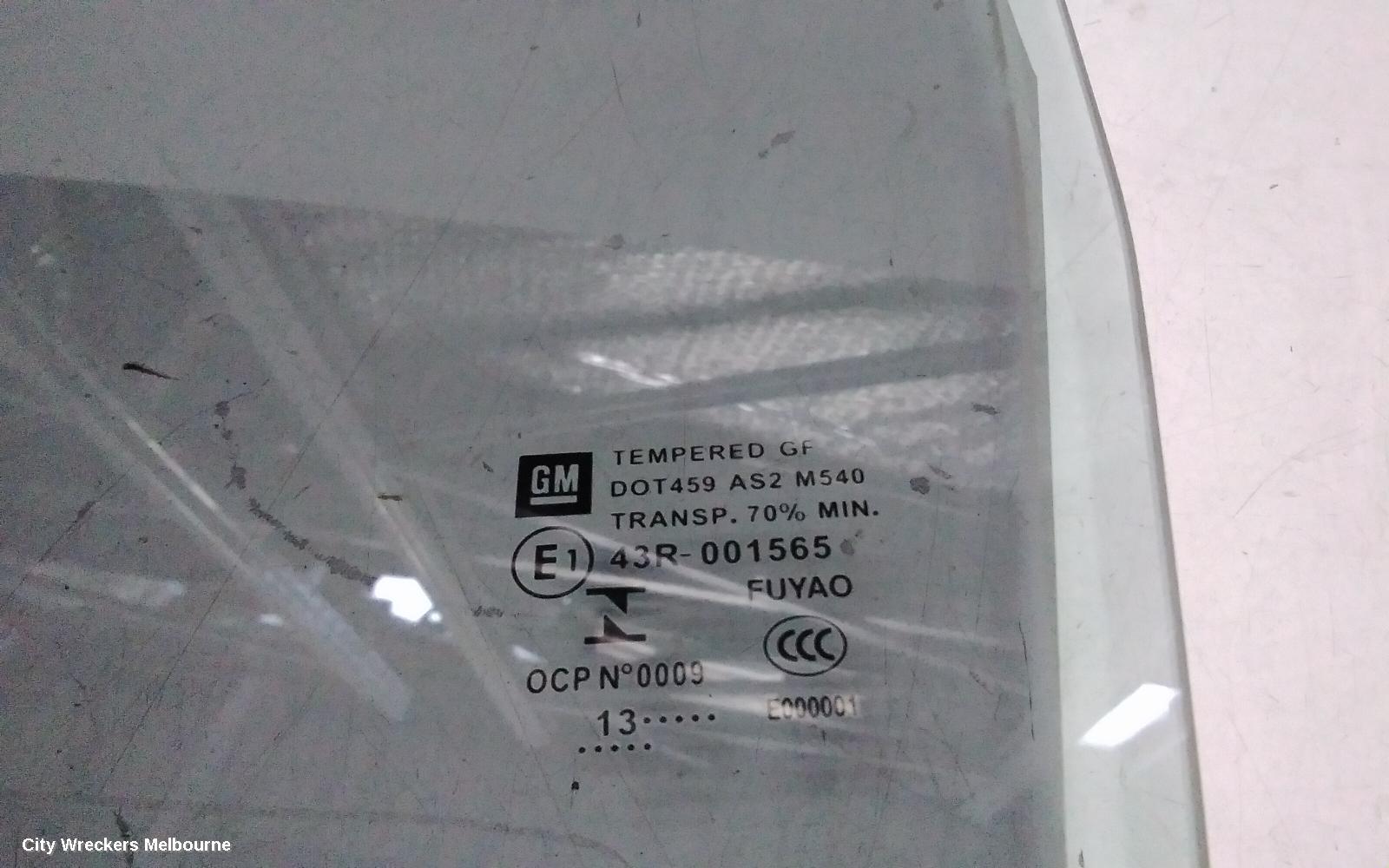HOLDEN COMMODORE LEFT REAR DOOR WINDOW, VF, SEDAN, 05/2013 - 12/2017