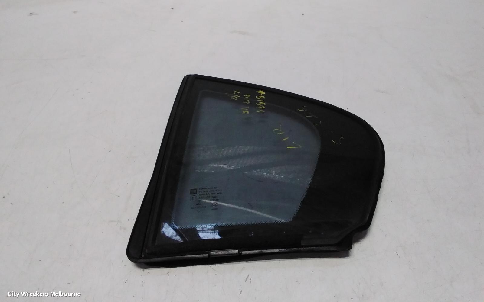 HOLDEN COMMODORE LEFT REAR 1/4 DOOR GLASS, VE-VF, SEDAN, 07/2006 - 12/2017
