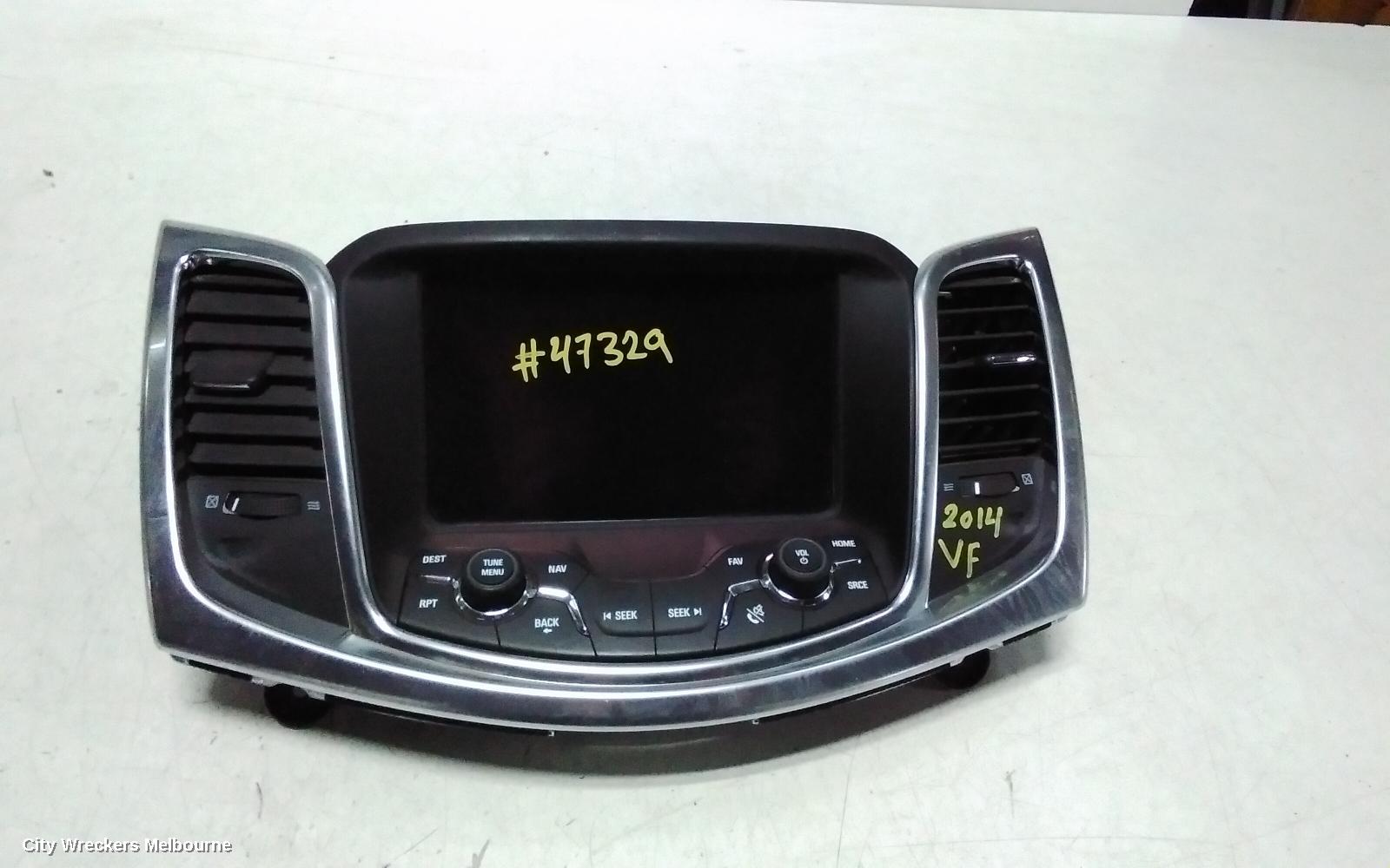 HOLDEN COMMODORE RADIO/CD/DVD/SAT/TV, DISPLAY SCREEN, 8IN SAT NAV TYPE, VF, 05/2013 - 12/2017