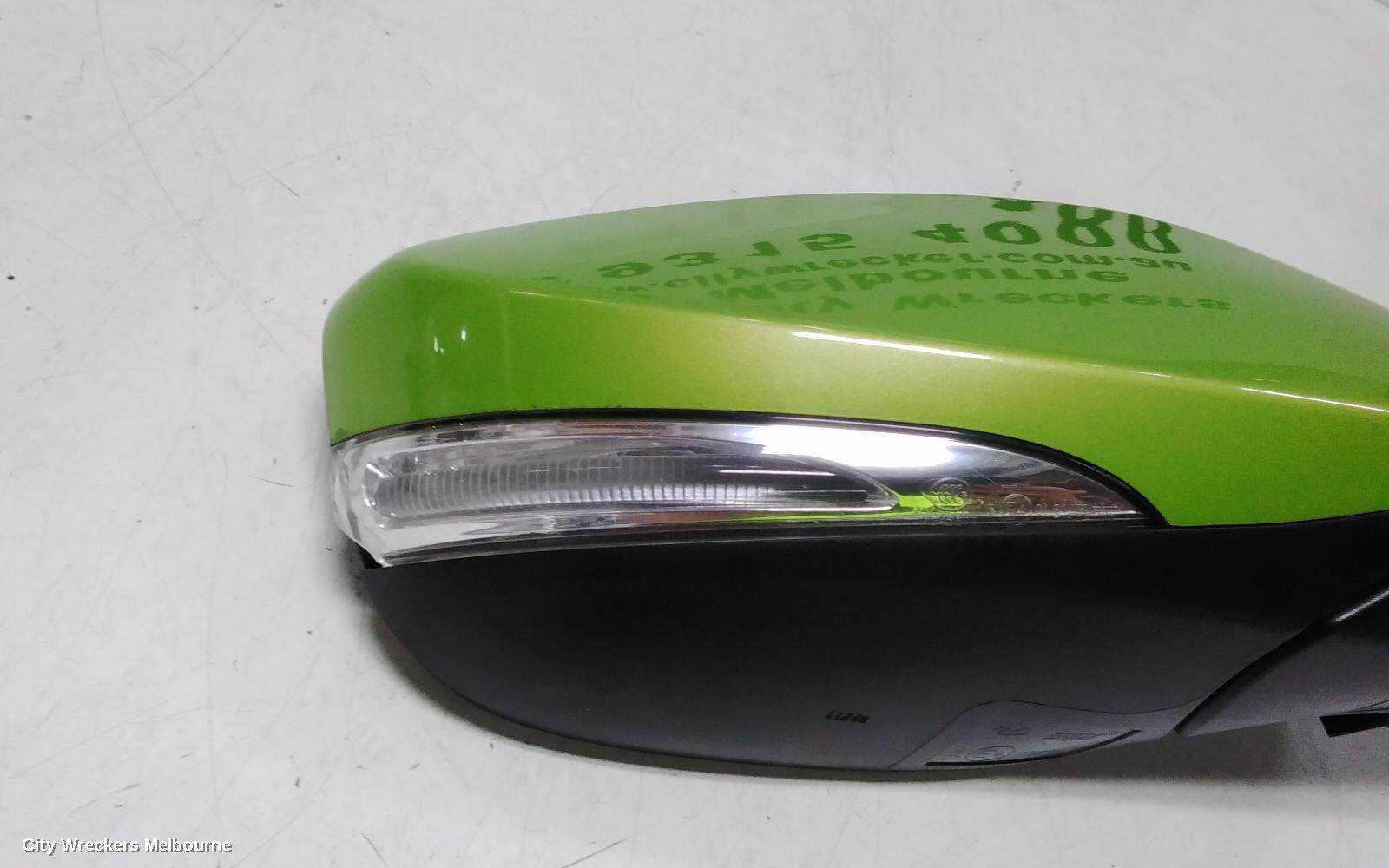 HYUNDAI VELOSTER RIGHT DOOR MIRROR, FS, MANUAL FOLDING, NON HEATED TYPE, 12/2011 - 02/2018
