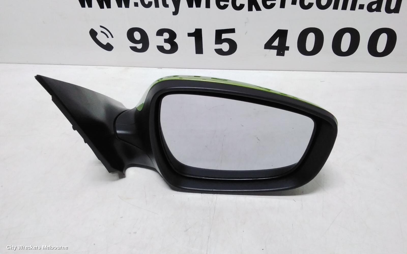 HYUNDAI VELOSTER RIGHT DOOR MIRROR, FS, MANUAL FOLDING, NON HEATED TYPE, 12/2011 - 02/2018