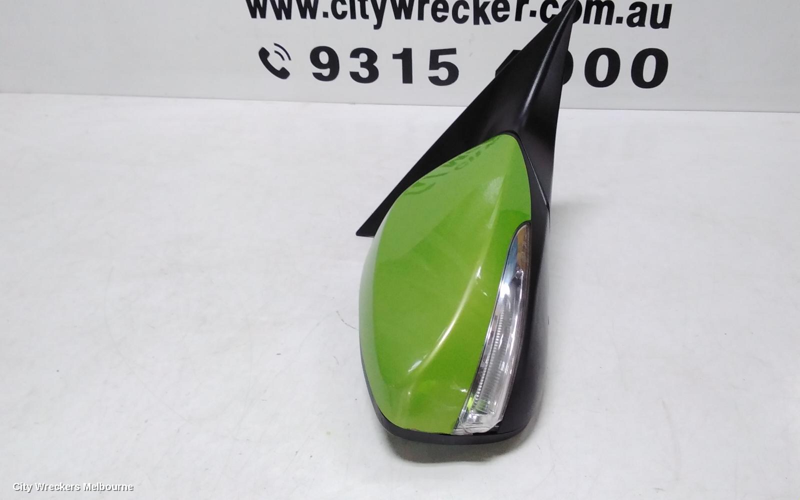 HYUNDAI VELOSTER RIGHT DOOR MIRROR, FS, MANUAL FOLDING, NON HEATED TYPE, 12/2011 - 02/2018