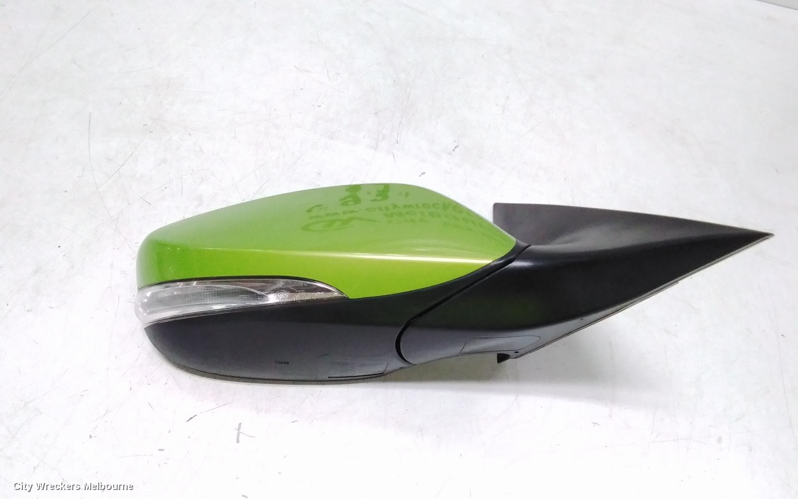 HYUNDAI VELOSTER RIGHT DOOR MIRROR, FS, MANUAL FOLDING, NON HEATED TYPE, 12/2011 - 02/2018