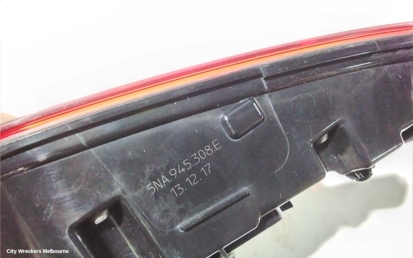 VOLKSWAGEN TIGUAN REAR GARNISH, TAILGATE LAMP (RH SIDE), LED TYPE, STANDARD, 5NA, 06/2016 ONWARDS