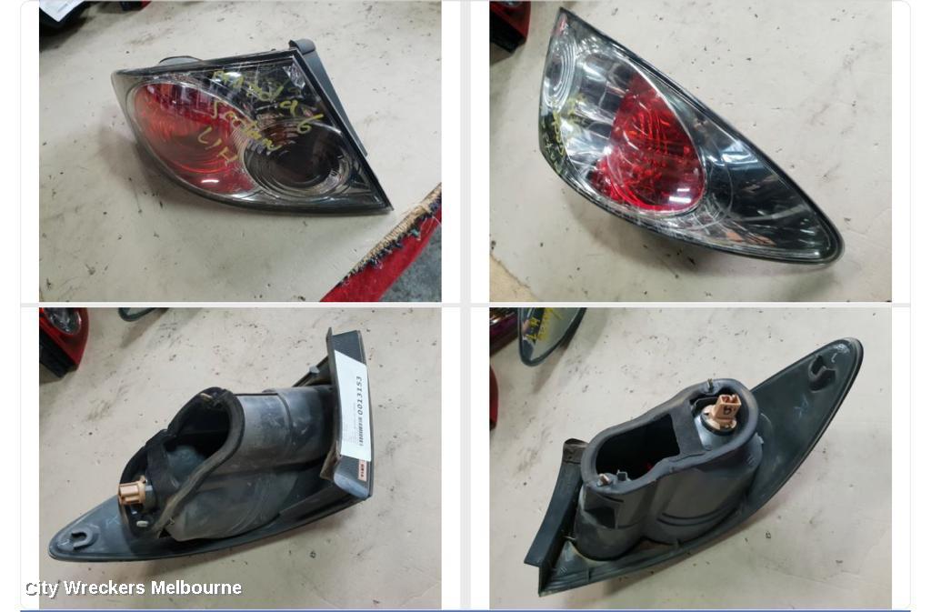 MAZDA 6 LEFT TAILLIGHT, GG/GY, SEDAN, MPS, 10/2005 - 01/2008