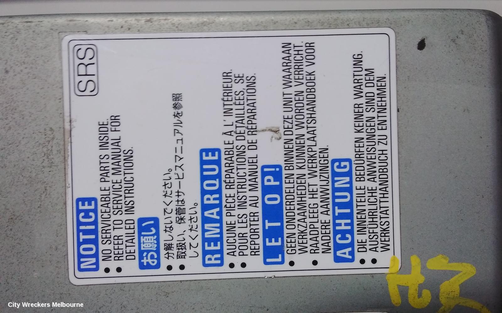 HONDA ODYSSEY AIRBAG MODULE/SENSOR, MODULE, RA, 04/2000 - 06/2004