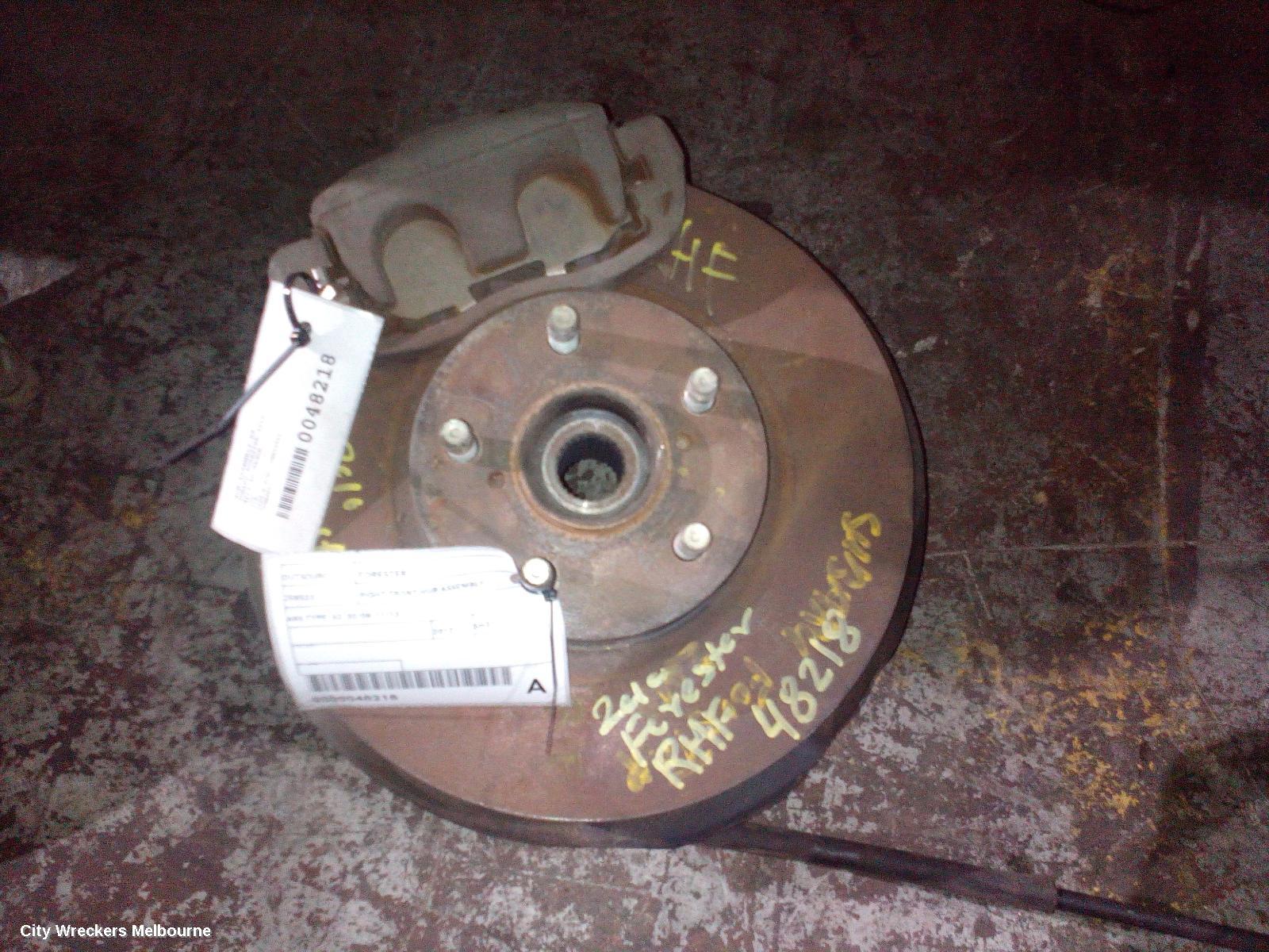 SUBARU FORESTER RIGHT FRONT HUB ASSEMBLY, ABS TYPE, SH/SJ, 02/2008 - 11/2013