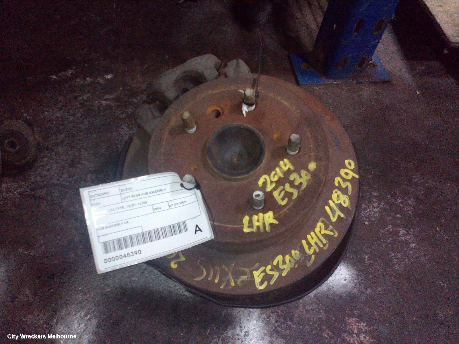 LEXUS ES300 (92-05) LEFT REAR HUB ASSEMBLY, MCV30, ABS TYPE, 10/2001 - 12/2005