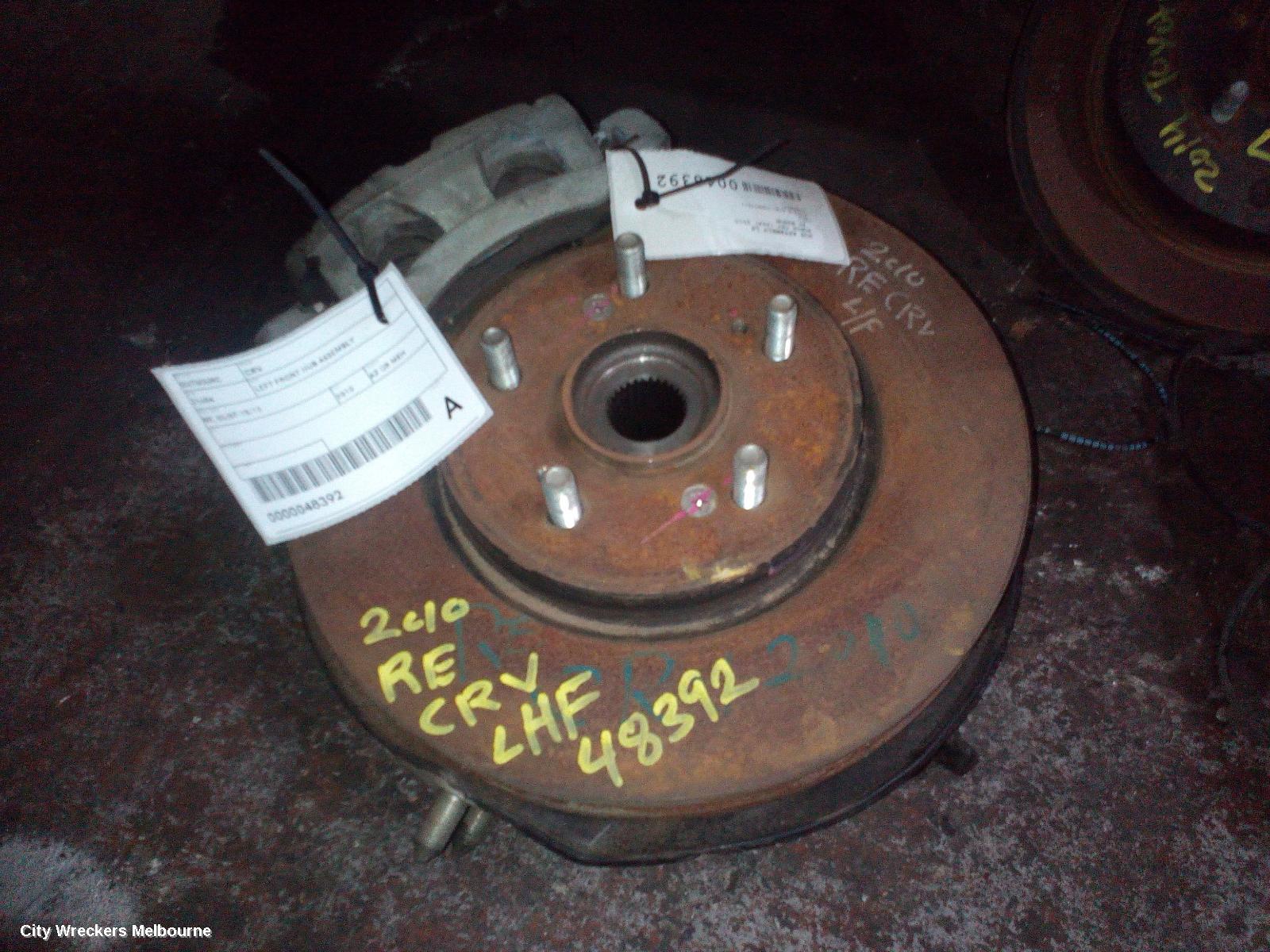 HONDA CRV LEFT FRONT HUB ASSEMBLY, RE, 03/2007 - 10/2012